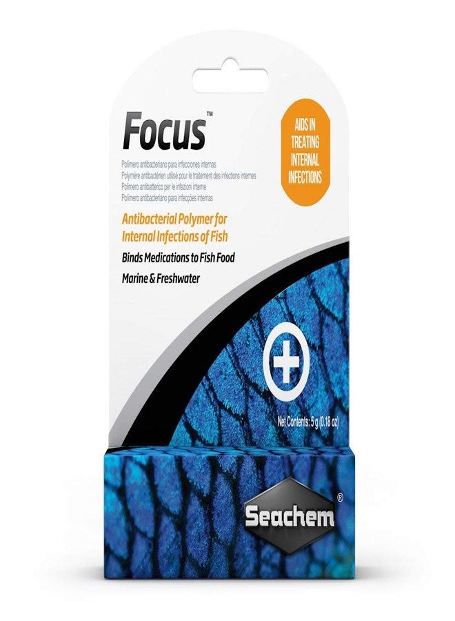 Seachem Focus Freshwater and Marine Fish Medication, 5 Grams - Image 1